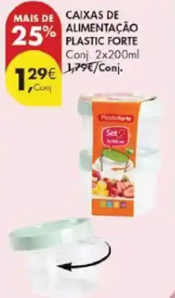 Pingo Doce Caixas de alimentação plastic forte promoção