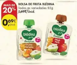 Pingo Doce Bolsa de fruta bledina todas as variedades promoção