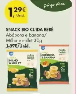 Pingo Doce Snack bio cuida bebé promoção