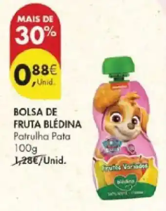 Pingo Doce Bolsa de fruta blédina promoção