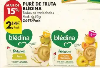 Pingo Doce Puré de fruta blédina promoção