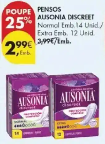 Pingo Doce Pensos ausonia discreet promoção