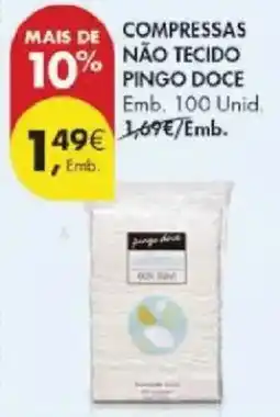 Pingo Doce Compressas não tecido pingo doce promoção
