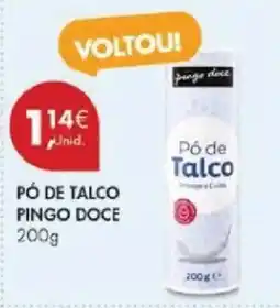 Pingo Doce Pó de talco pingo doce promoção