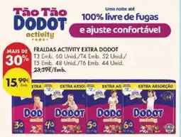 Pingo Doce Fraldas activity extra dodot promoção