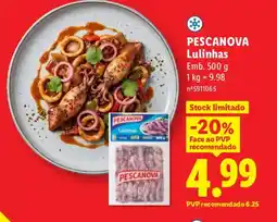 Lidl PESCANOVA Lulinhas promoção