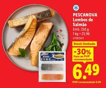 Lidl PESCANOVA Lombos de Salmão promoção