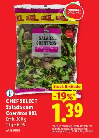 Lidl CHEF SELECT Salada com Coentros XXL promoção