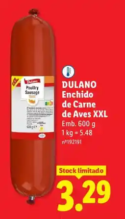 Lidl DULANO Enchido de Carne de Aves XXL promoção