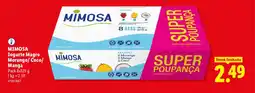 Lidl MIMOSA Iogurte Magro Morango/Coco/ Manga promoção