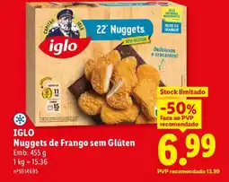 Lidl IGLO Nuggets de Frango sem Glúten promoção
