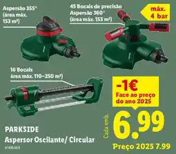 Lidl PARKSIDE Aspersor Oscilante/Circular promoção
