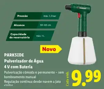 PARKSIDE Pulverizador de Água 4 V com Bateria