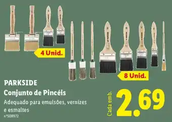 Lidl PARKSIDE Conjunto de Pincéis promoção