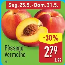 ALDI Pêssego Vermelho promoção