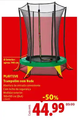Lidl PLAYTIVE Trampolim com Rede promoção