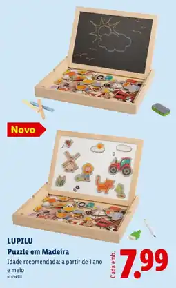 Lidl LUPILU Puzzle em Madeira promoção