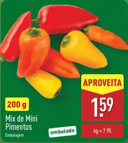 ALDI Mix de Mini Pimentos Embalagem promoção