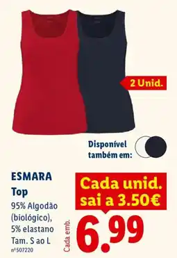 Lidl ESMARA Top promoção