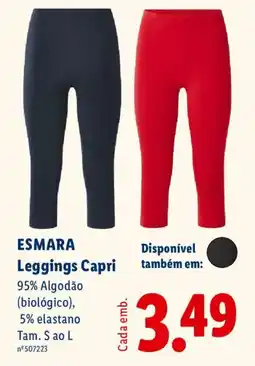 Lidl ESMARA Leggings Capri promoção