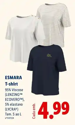 Lidl ESMARA T-shirt promoção