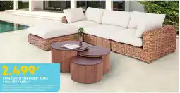 Bricomarché Conjunto "melides" sofá + chaise + mesa* promoção