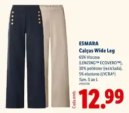 Lidl ESMARA Calças Wide Leg promoção