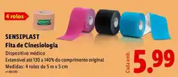 Lidl SENSIPLAST Fita de Cinesiologia promoção