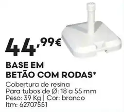 Bricomarché Base em betão com rodas promoção