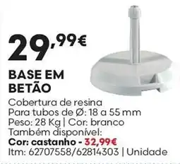 Bricomarché Base em betão promoção