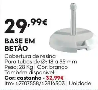 Base em betão