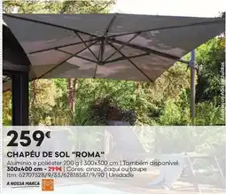 Bricomarché Chapéu de sol "roma" promoção