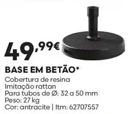 Bricomarché Base em betão promoção