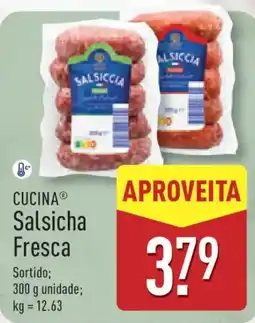 ALDI CUCINA Salsicha Fresca promoção
