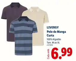 Lidl LIVERGY Polo de Manga Curta promoção