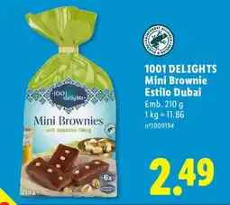 Lidl 1001 DELIGHTS Mini Brownie Estilo Dubai promoção