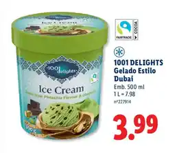 Lidl 1001 DELIGHTS Gelado Estilo Dubai promoção
