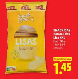 Lidl SNACK DAY Batata Frita Lisa XXL promoção