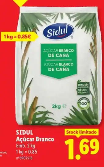 Lidl SIDUL Açúcar Branco promoção