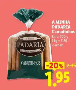 Lidl A MINHA PADARIA Canudinhos promoção
