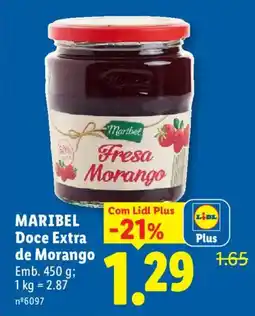 Lidl MARIBEL Doce Extra de Morango promoção