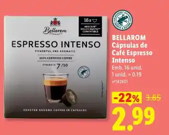 Lidl BELLAROM Cápsulas de Café Espresso Intenso promoção