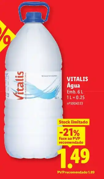 VITALIS Água