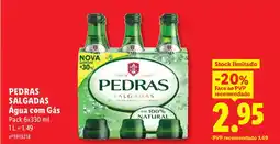 Lidl PEDRAS SALGADAS Água com Gás promoção