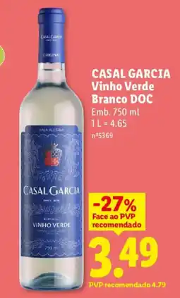 Lidl CASAL GARCIA Vinho Verde Branco DOC promoção