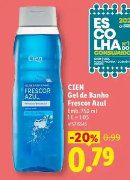 Lidl CIEN Gel de Banho Frescor Azul promoção