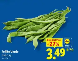Lidl Feijão Verde promoção