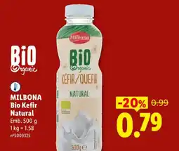 Lidl MILBONA Bio Kefir Natural promoção