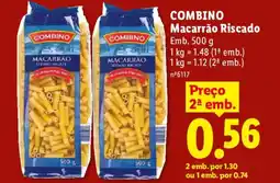 Lidl COMBINO Macarrão Riscado promoção