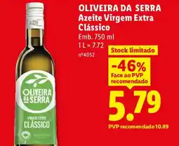 Lidl OLIVEIRA DA SERRA Azeite Virgem Extra Clássico promoção